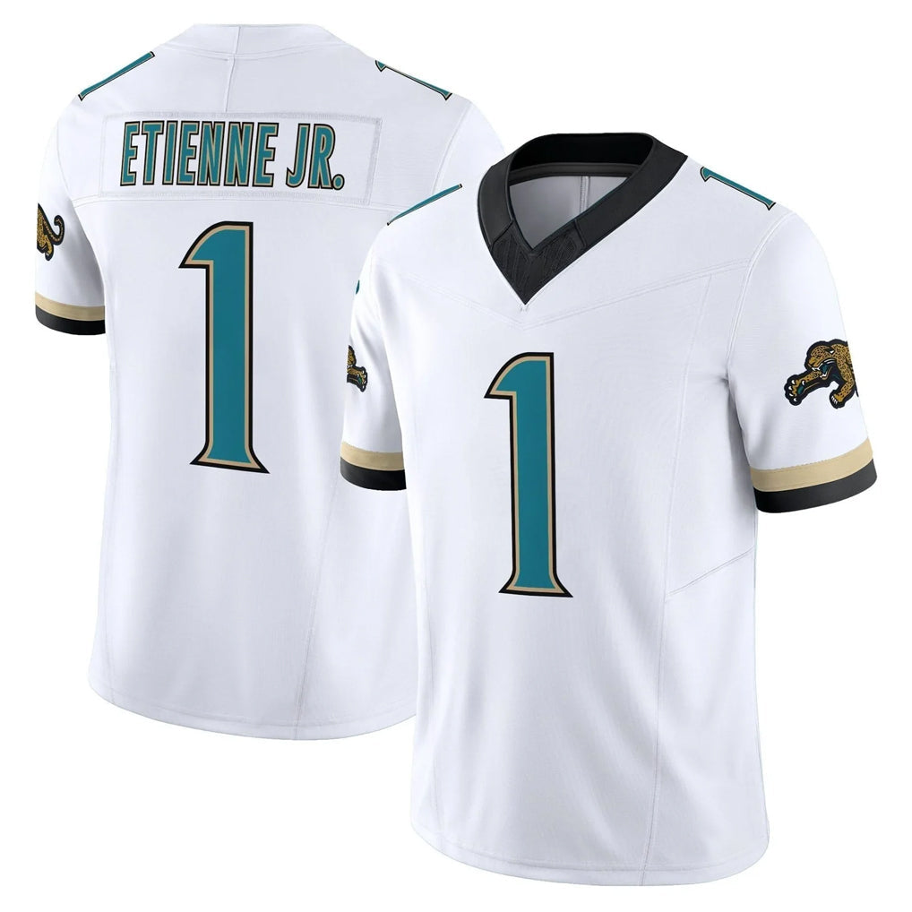 Tlead J.Jaguars #1 Montaric Brown Player White Prowler Throwback Vapor F.U.S.E. Limited Home Game Stitched Jerseys