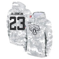 Tlead J.Jaguars #23 Foyesade Oluokun Player Arctic Camo Salute to Service Hoodies Limited Game Stitched Jerseys