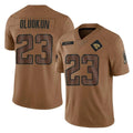 Tlead J.Jaguars #23 Foyesade Oluokun Player Brown Salute To Service Limited Stitched Jerseys