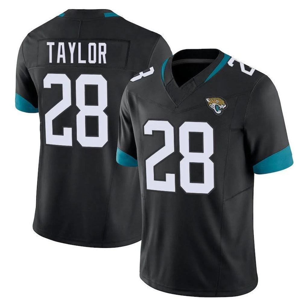 Tlead J.Jaguars #28 Fred Taylor Player Black Vapor F.U.S.E. Limited Home Game Stitched Jerseys