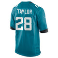 Tlead J.Jaguars #28 Fred Taylor Player Teal Home Game Stitched Jerseys