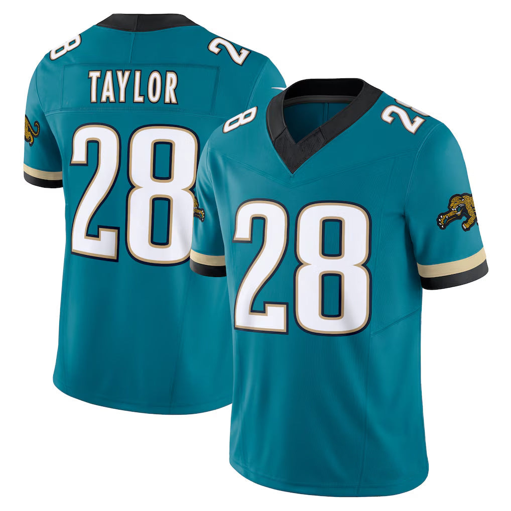 Tlead J.Jaguars #28 Fred Taylor Player Teal Prowler Throwback Vapor F.U.S.E. Limited Home Game Stitched Jerseys