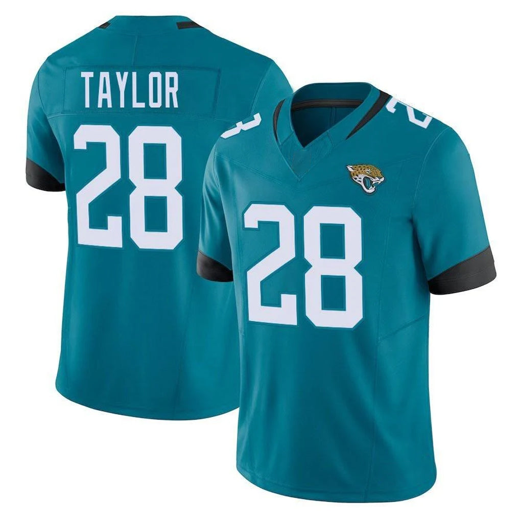 Tlead J.Jaguars #28 Fred Taylor Player Teal Vapor F.U.S.E. Limited Home Game Stitched Jerseys