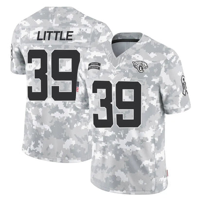 Tlead J.Jaguars #39 Cam Little Player Arctic Camo Salute To Service Limited Game Stitched Jerseys