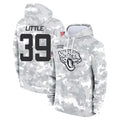 Tlead J.Jaguars #39 Cam Little Player Arctic Camo Salute to Service Hoodies Limited Game Stitched Jerseys