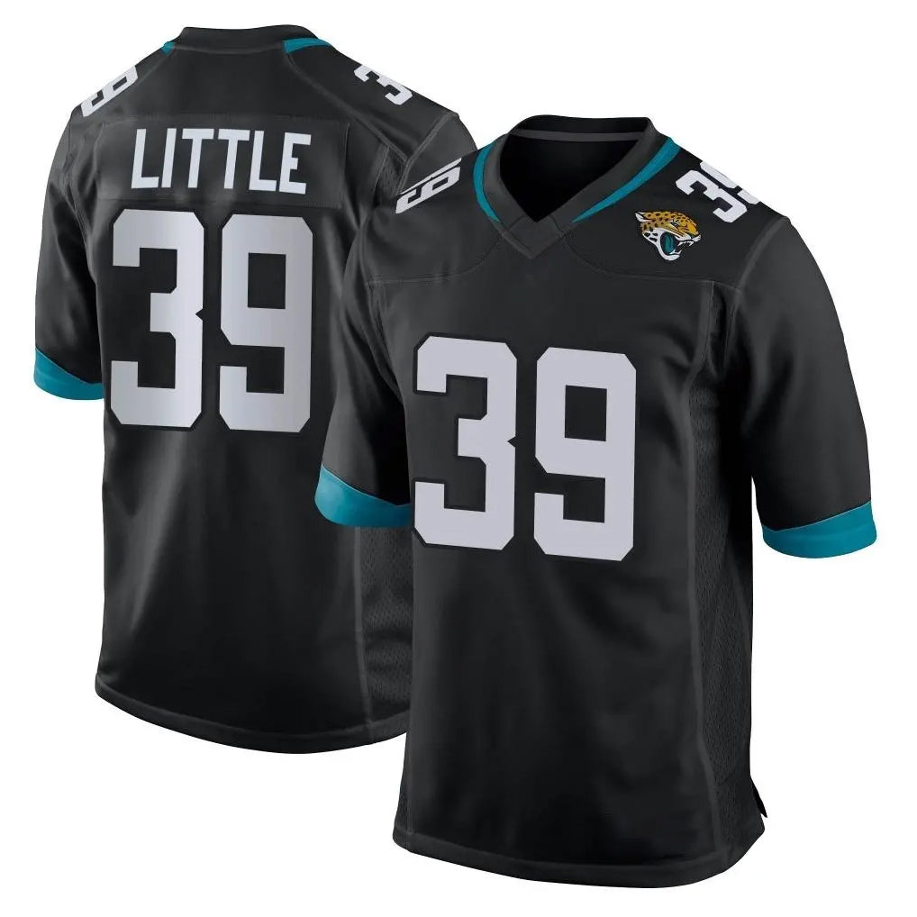 Tlead J.Jaguars #39 Cam Little Player Black Home Game Stitched Jerseys
