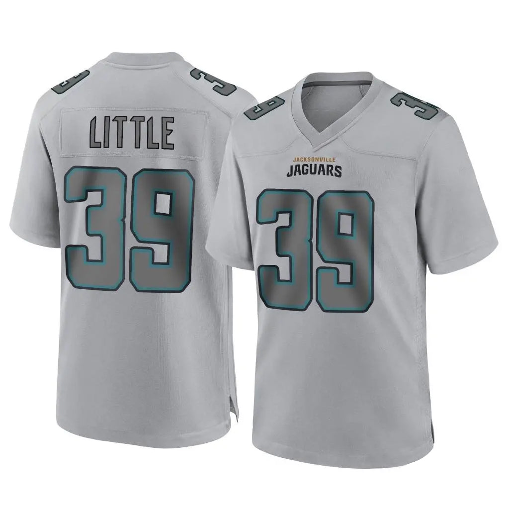 Tlead J.Jaguars #39 Cam Little Player Gray Atmosphere Fashion Home Game Stitched Jerseys