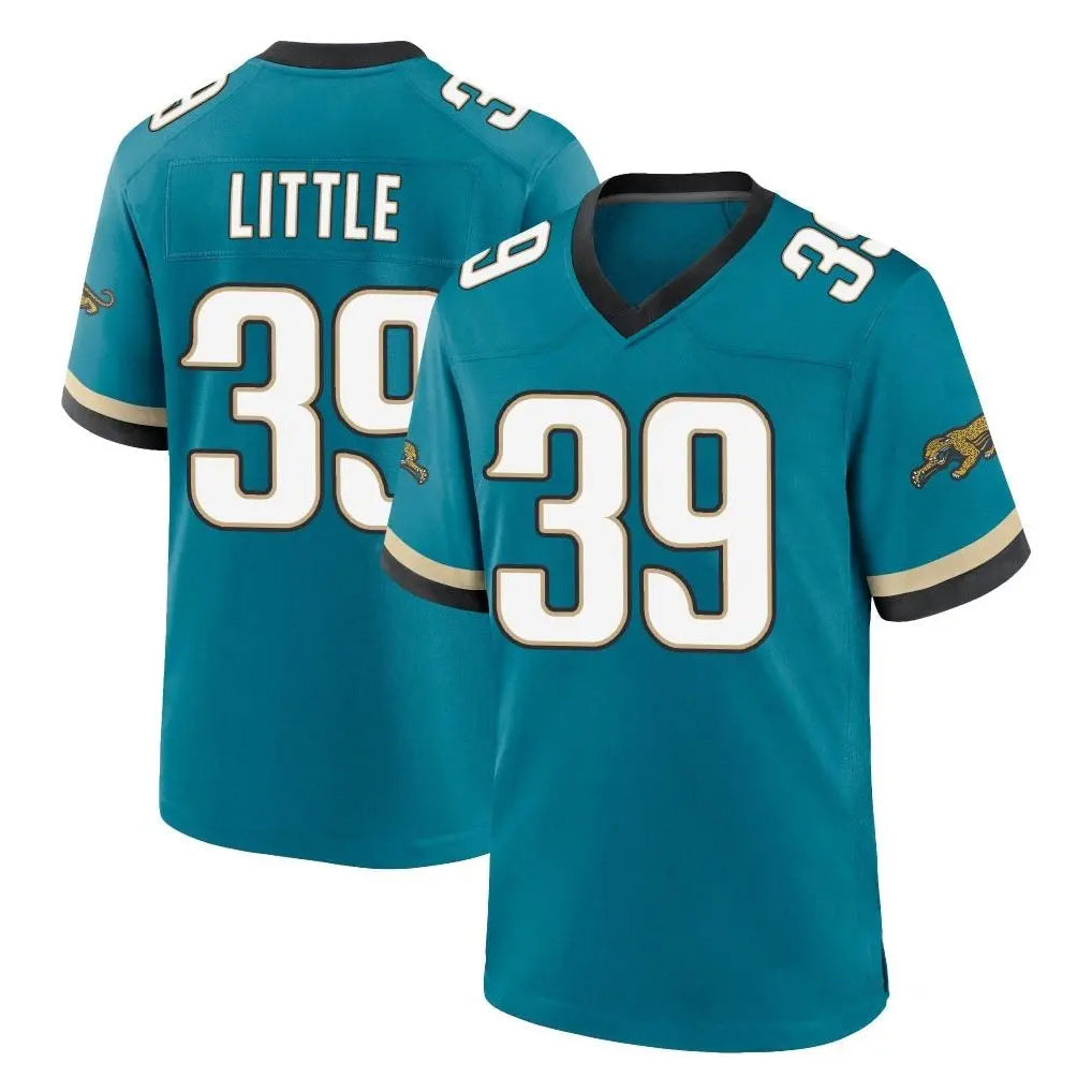Tlead J.Jaguars #39 Cam Little Player Teal Prowler Throwback Limited Home Game Stitched Jerseys