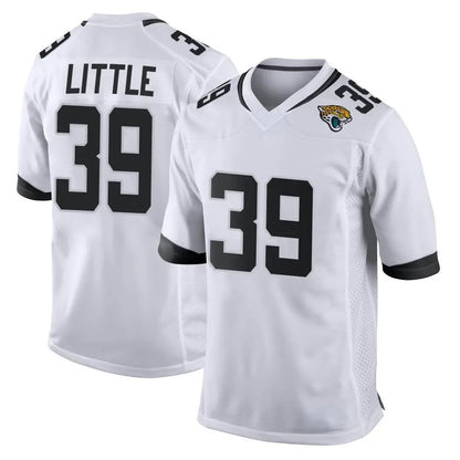 Tlead J.Jaguars #39 Cam Little Player White Home Game Stitched Jerseys
