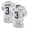 Tlead J.Jaguars #3 Jakobi Meyers Player Arctic Camo Salute To Service Limited Game Stitched Jerseys