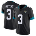 Tlead J.Jaguars #3 Jakobi Meyers Player Black Vapor Untouchable Limited Home Game Stitched Jerseys