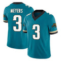 Tlead J.Jaguars #3 Jakobi Meyers Player Teal Prowler Throwback Vapor F.U.S.E. Limited Home Game Stitched Jerseys