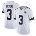 Tlead J.Jaguars #3 Jakobi Meyers Player White Vapor F.U.S.E. Limited Home Game Stitched Jerseys