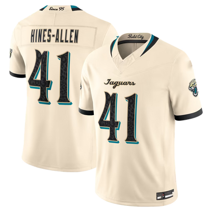 Tlead J.Jaguars #41 Josh Hines-Allen Natural 2026 Rivalries Collection Limited Stitched Jerseys