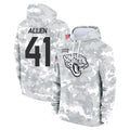 Tlead J.Jaguars #41 Josh Hines-Allen Player Arctic Camo Salute to Service Hoodies Limited Game Stitched Jerseys