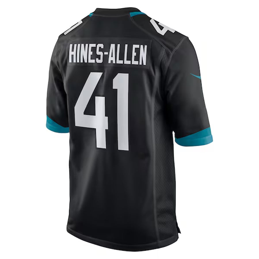 Tlead J.Jaguars #41 Josh Hines-Allen Player Black Home Game Football Jerseys