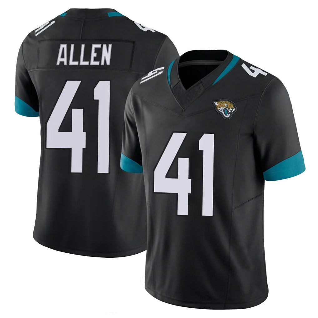 Tlead J.Jaguars #41 Josh Hines-Allen Player Black Vapor F.U.S.E. Limited Home Game Stitched Jerseys