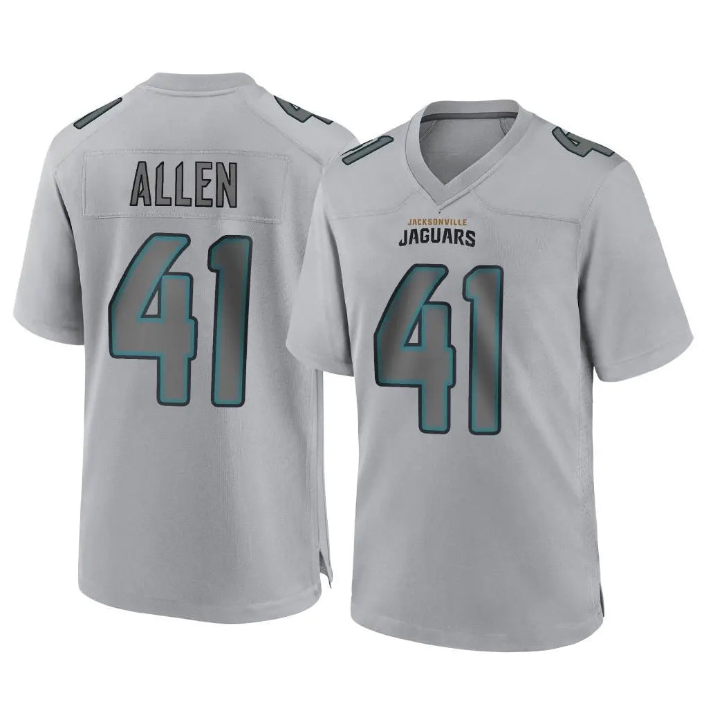 Tlead J.Jaguars #41 Josh Hines-Allen Player Gray Atmosphere Fashion Home Game Stitched Jerseys