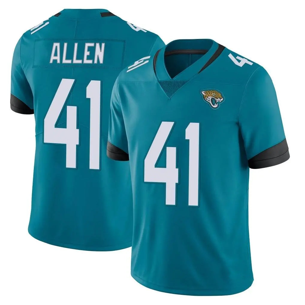 Tlead J.Jaguars #41 Josh Hines-Allen Player Teal Vapor Untouchable Limited Home Game Stitched Jerseys