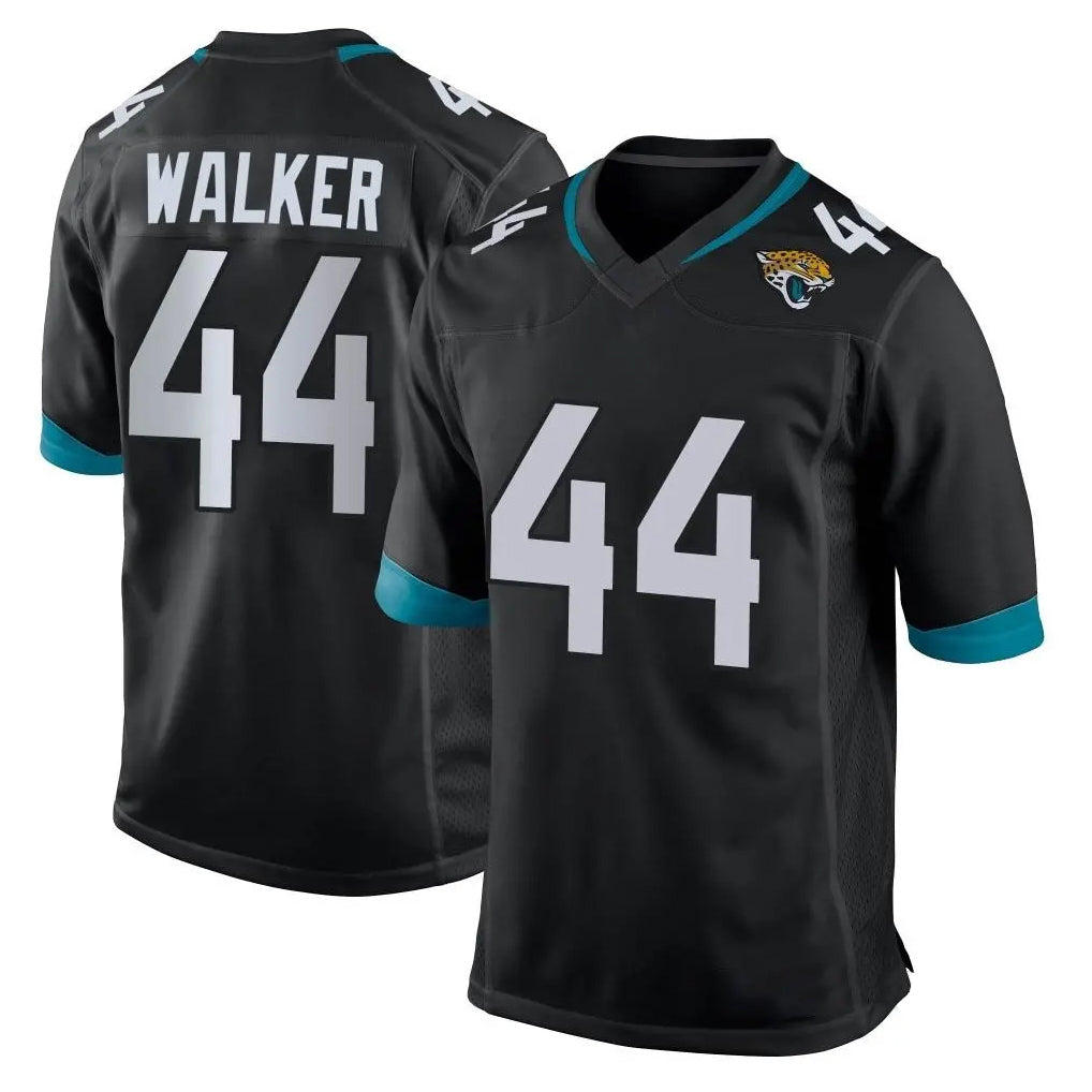 Tlead J.Jaguars #44 Travon Walker Player Black Home Game Stitched Jerseys