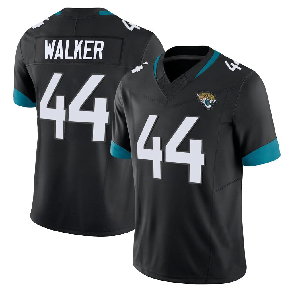 Tlead J.Jaguars #44 Travon Walker Player Black Vapor F.U.S.E. Limited Home Game Stitched Jerseys