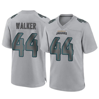 Tlead J.Jaguars #44 Travon Walker Player Gray Atmosphere Fashion Home Game Stitched Jerseys