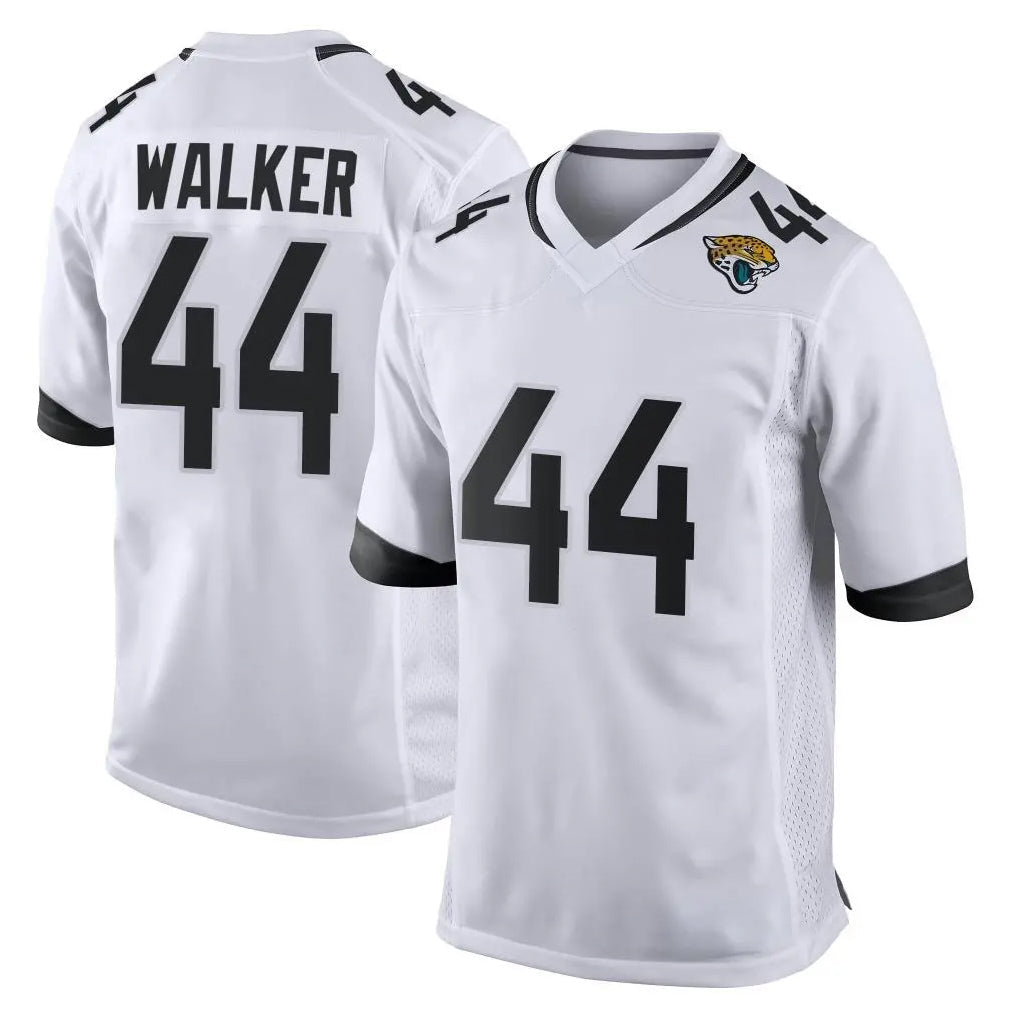 Tlead J.Jaguars #44 Travon Walker Player White Home Game Stitched Jerseys