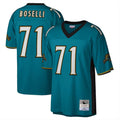 Tlead J.Jaguars #71 Tony Boselli?Player Teal Mitchell & Ness Legacy Home Game Stitched Jerseys