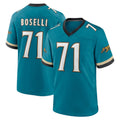 Tlead J.Jaguars #71 Tony Boselli?Player Teal Prowler Throwback Limited Home Game Stitched Jerseys