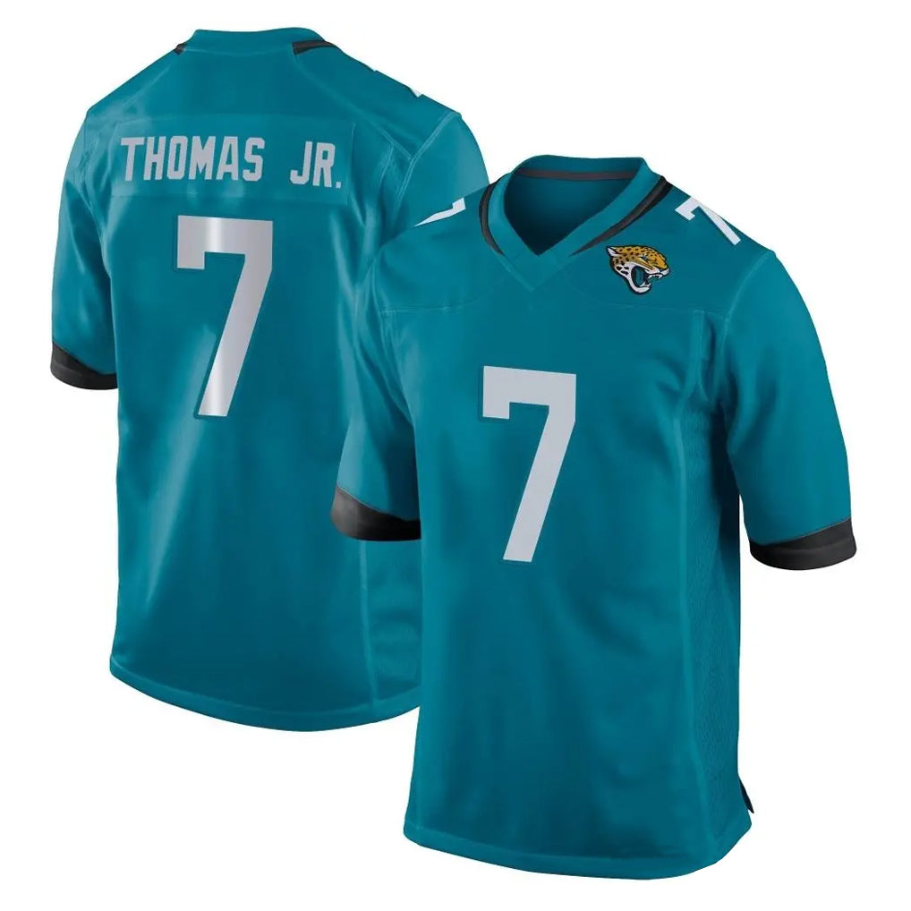 Tlead J.Jaguars #7 Brian Thomas Jr. Player Teal Home Game Stitched Jerseys