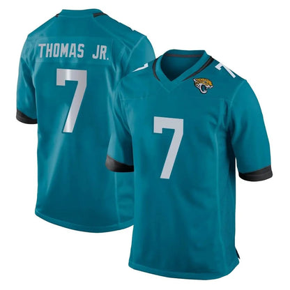Tlead J.Jaguars #7 Brian Thomas Jr. Player Teal Home Game Stitched Jerseys