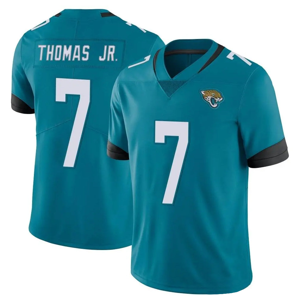 Tlead J.Jaguars #7 Brian Thomas Jr. Player Teal Vapor Untouchable Limited Home Game Stitched Jerseys