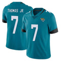 Tlead J.Jaguars #7 Brian Thomas Jr. Player Teal Vapor Untouchable Limited Home Game Stitched Jerseys