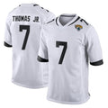 Tlead J.Jaguars #7 Brian Thomas Jr. Player White Home Game Stitched Jerseys