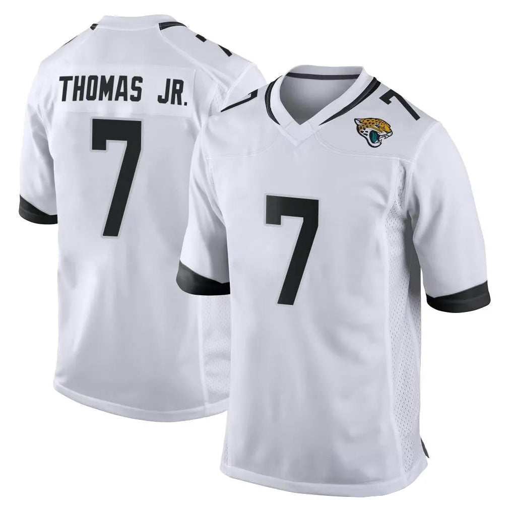 Tlead J.Jaguars #7 Brian Thomas Jr. Player White Home Game Stitched Jerseys