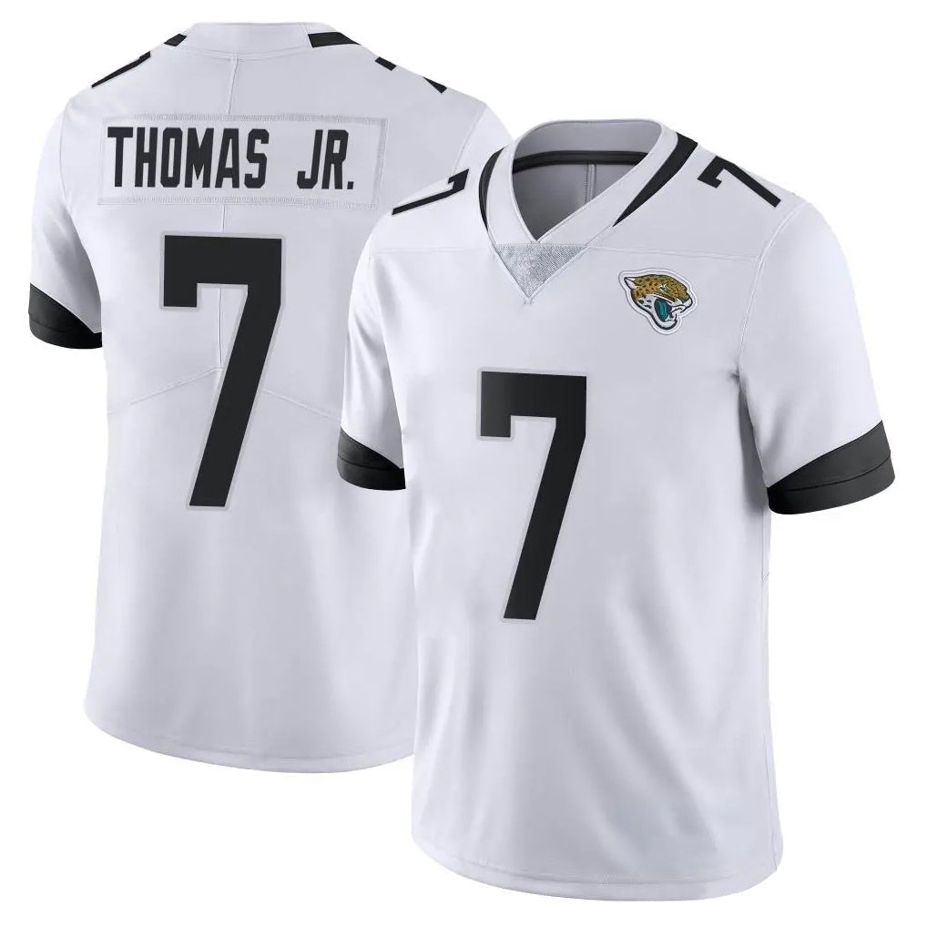 Tlead J.Jaguars #7 Brian Thomas Jr. Player White Vapor Untouchable Limited Home Game Stitched Jerseys