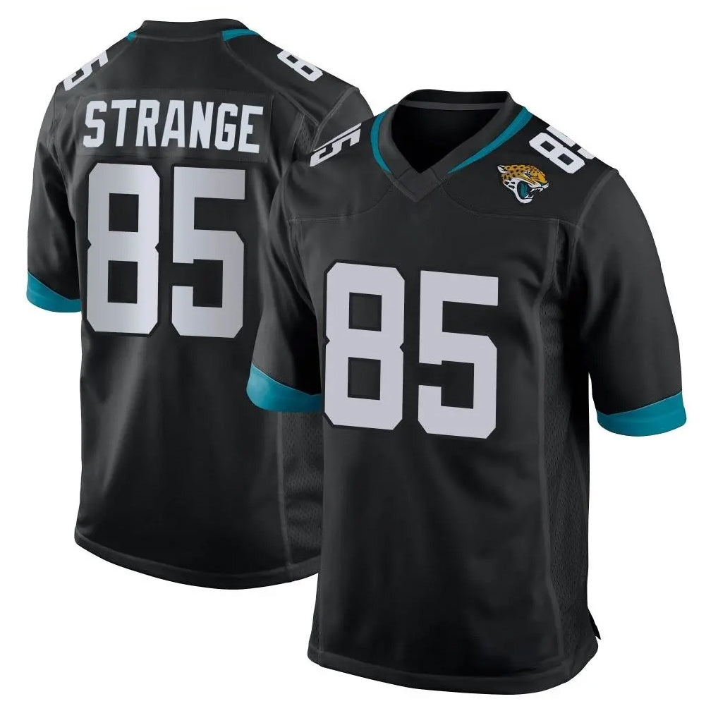 Tlead J.Jaguars #85 Brenton Strange Player Black Home Game Stitched Jerseys