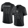 Tlead J.Jaguars #85 Brenton Strange Player Black Reflective Limited Game Stitched Jerseys
