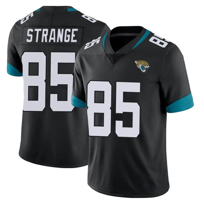 Tlead J.Jaguars #85 Brenton Strange Player Black Vapor Untouchable Limited Home Game Stitched Jerseys