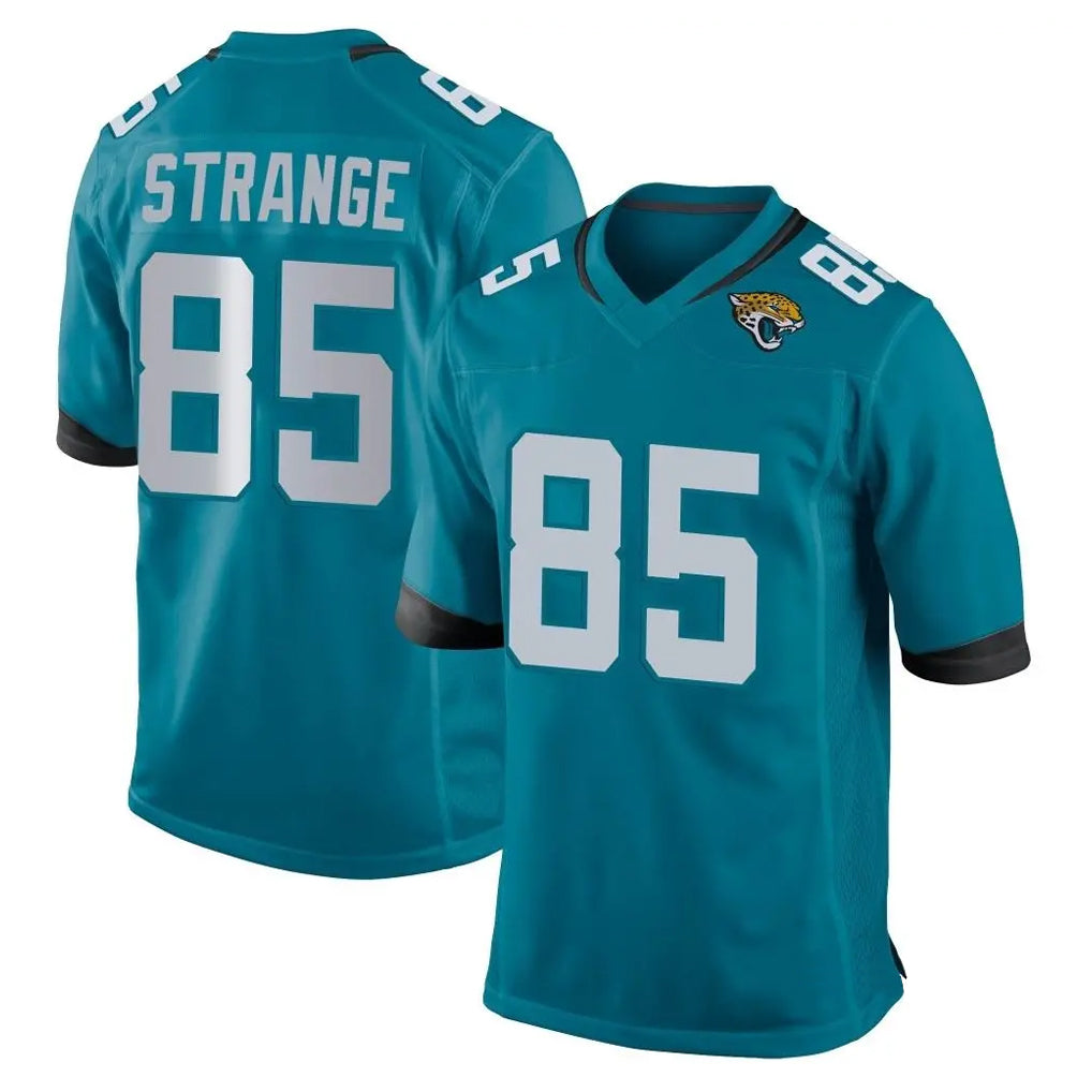 Tlead J.Jaguars #85 Brenton Strange Player Teal Home Game Stitched Jerseys