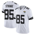 Tlead J.Jaguars #85 Brenton Strange Player White Vapor F.U.S.E. Limited Home Game Stitched Jerseys