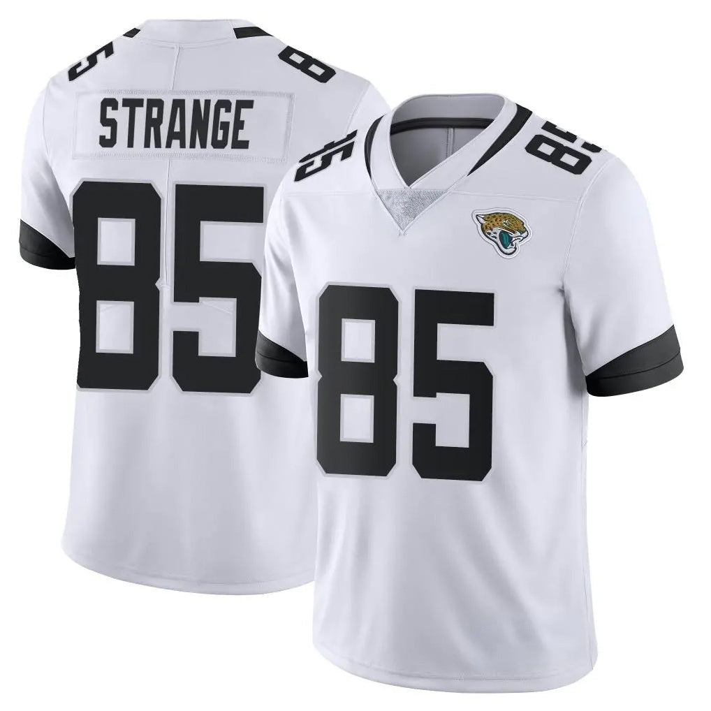 Tlead J.Jaguars #85 Brenton Strange Player White Vapor Untouchable Limited Home Game Stitched Jerseys
