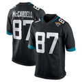 Tlead J.Jaguars #87 Keenan McCardell Player Black Home Game Stitched Jerseys