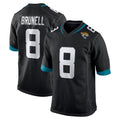 Tlead J.Jaguars #8 Mark Brunell?Player Black Home Game Stitched Jerseys