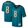 Tlead J.Jaguars #8 Mark Brunell?Player Teal Mitchell & Ness Legacy Home Game Stitched Jerseys