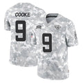 Tlead J.Jaguars #9 Logan Cooke Player Arctic Camo Salute To Service Limited Game Stitched Jerseys