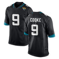 Tlead J.Jaguars #9 Logan Cooke Player Black Home Game Stitched Jerseys