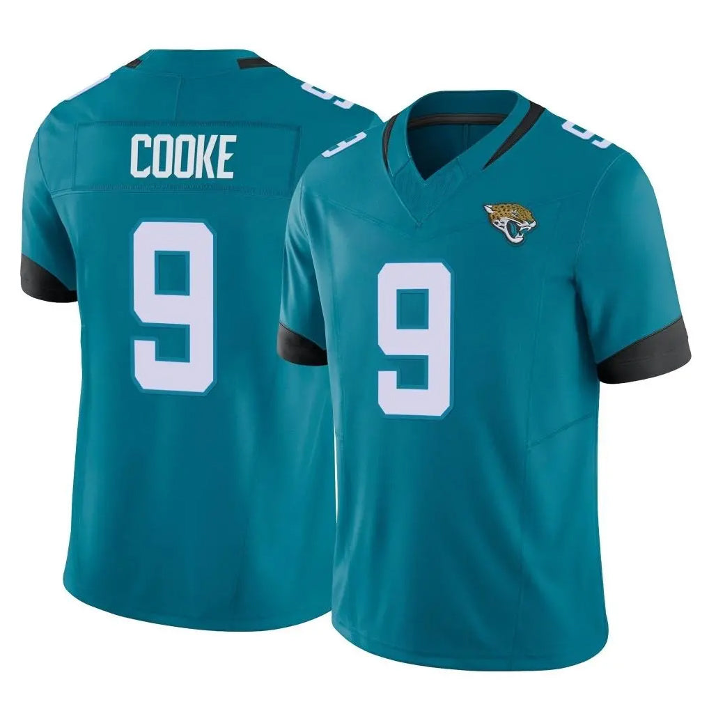 Tlead J.Jaguars #9 Logan Cooke Player Teal Vapor F.U.S.E. Limited Home Game Stitched Jerseys