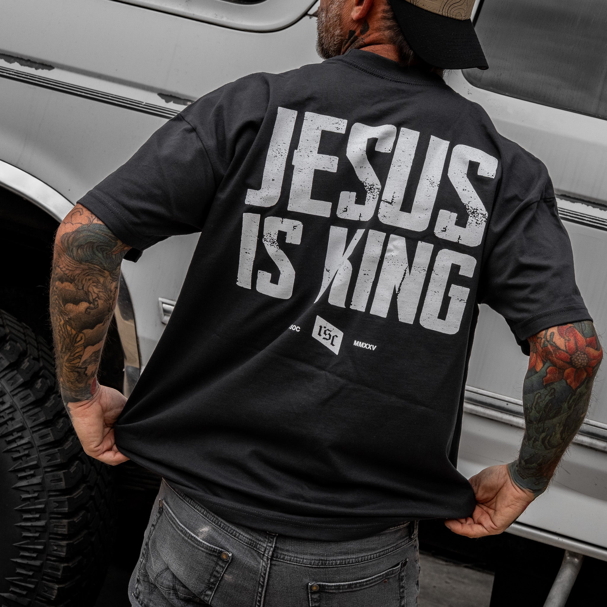 CustomNameinc cheap jerseys Ordering Jesus Is King Heavyweight Men's T-Shirt