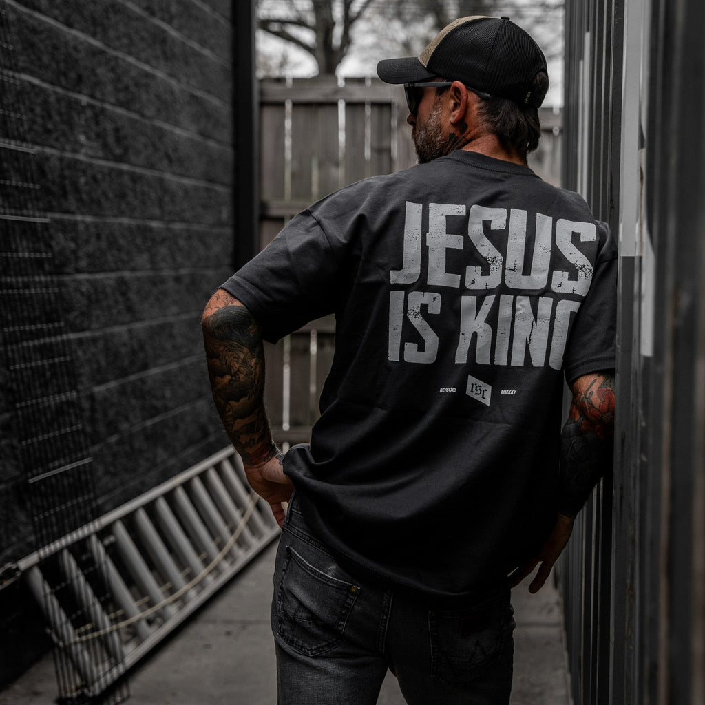 CustomNameinc cheap jerseys Ordering Jesus Is King Heavyweight Men's T-Shirt